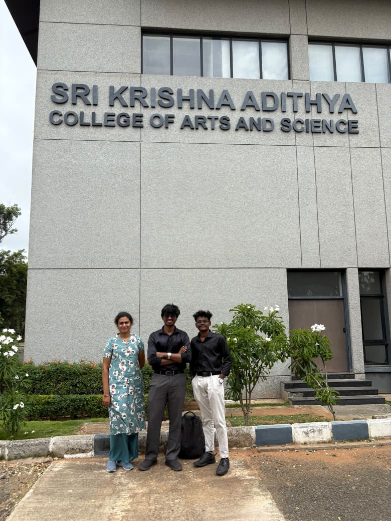 Successfully conducted an Agentic AI Workshop at Sri Krishna Adithya College of Arts & Science, empowering students with future-ready AI skills.