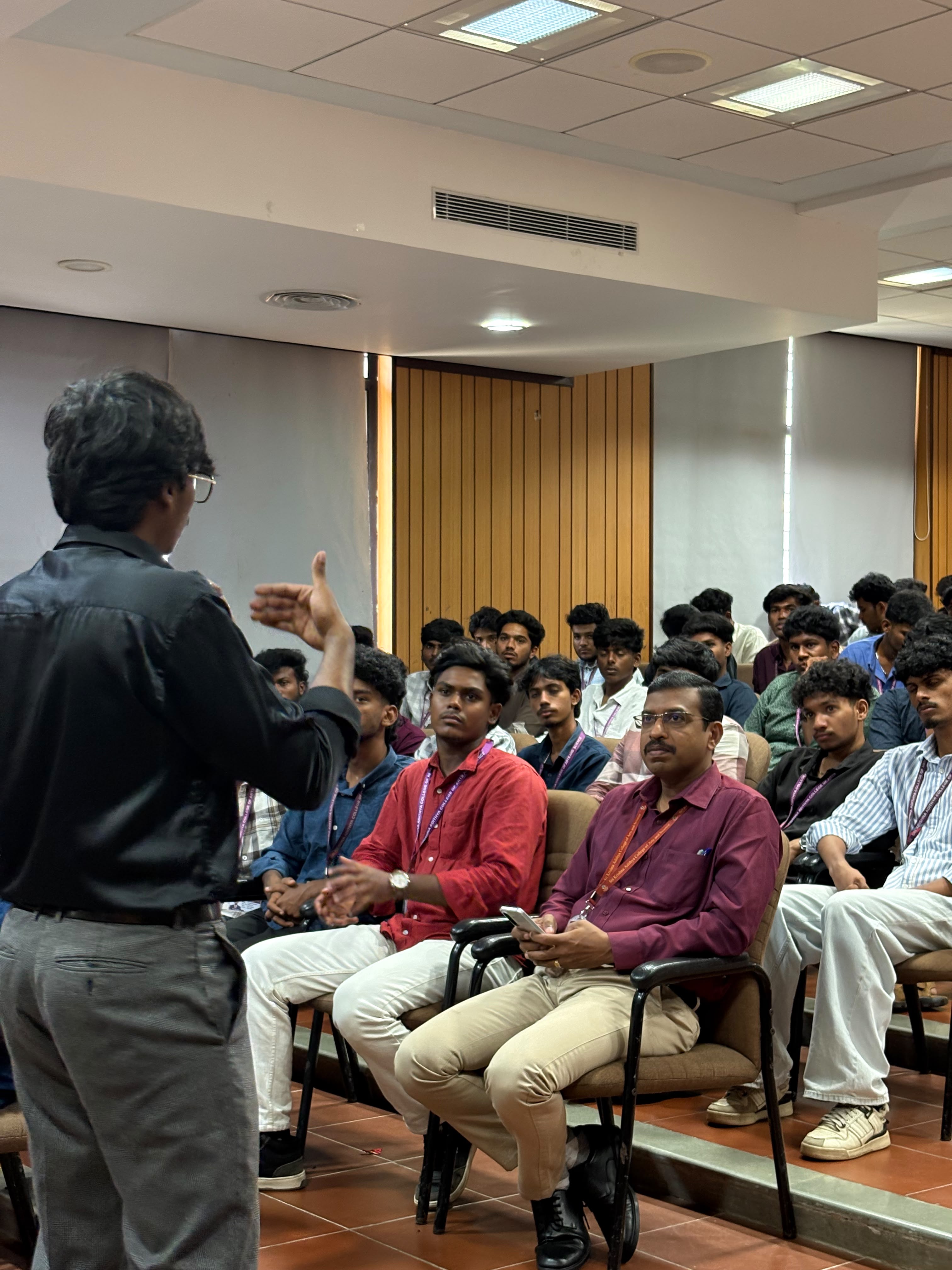 Workshop at Sri Krishna Adithya College of Arts & Science.
